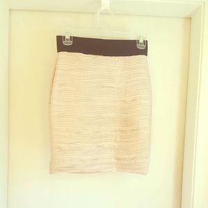 H&M Tan Miniskirt